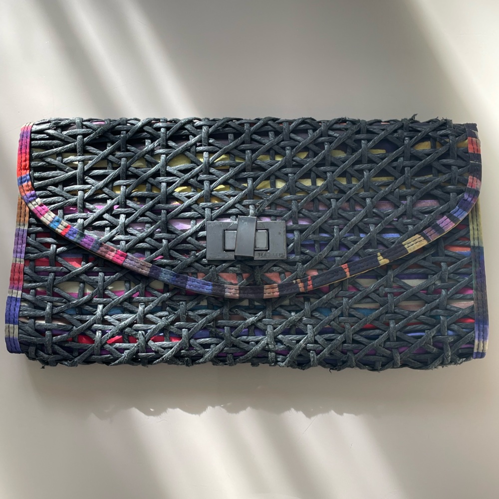 Ted Baker Woven Multicolor Clutch